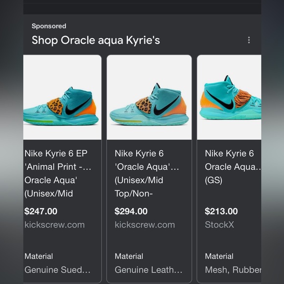 Kyrie Irving’s Oracle Aqua 6s .. size 9 1/2 9-10 condition - Picture 5 of 5